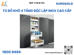 Tủ đồ khô 4 tầng độc lập inox cao cấp EUM22460 – Eurogold